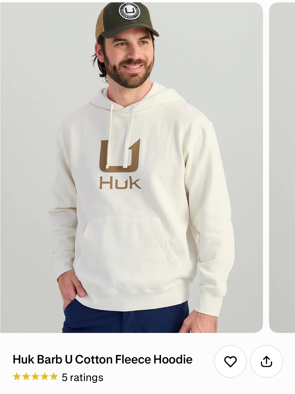 Nwt Huk Men’s Fleece Hoodie